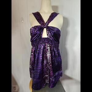 Victoria's Secret Satin and Sequin Halter Top